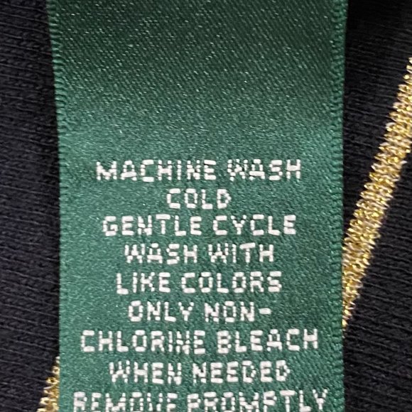 RALPH LAUREN Knit Top, Black and Gold Stripes, Size M, SKU 000363-12 - Picture 4 of 9